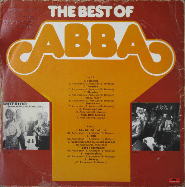 ABBA : The Best Of ABBA - Including: Fernando (LP,Compilation,Reissue)