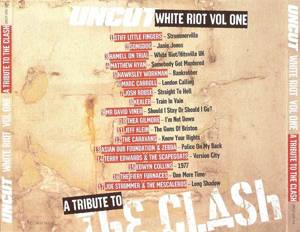 Various : White Riot Vol One (A Tribute To The Clash) (Compilation)