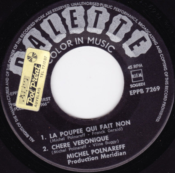 Michel Polnareff : Michel Chante Michel (7",45 RPM,EP)