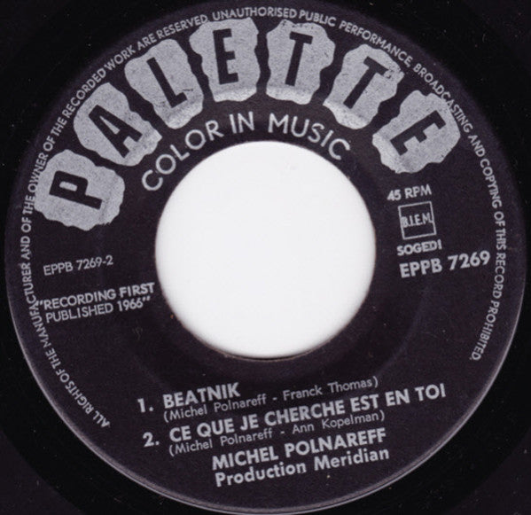 Michel Polnareff : Michel Chante Michel (7",45 RPM,EP)
