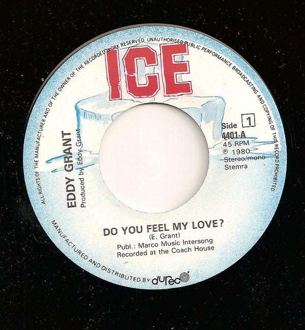 Eddy Grant : Do You Feel My Love (7",45 RPM,Single,Stereo)