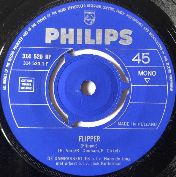 De Damrakkertjes (2) : Flipper (7",45 RPM,Mono)