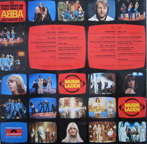 ABBA : The Very Best Of ABBA (ABBA's Greatest Hits) (LP,Compilation,Stereo)