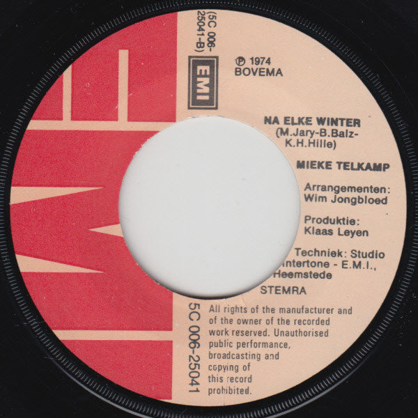 Mieke Telkamp : Aan Alles Komt Een Einde (7",45 RPM,Single)