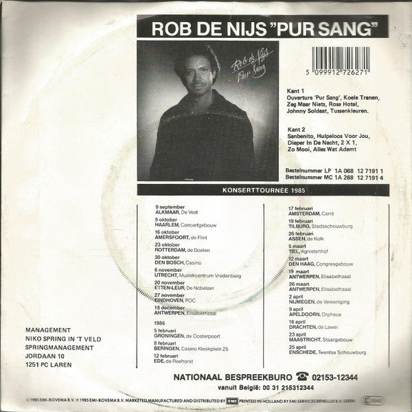 Rob de Nijs : Zeg Maar Niets (Speciale Mix) (7",45 RPM,Single)