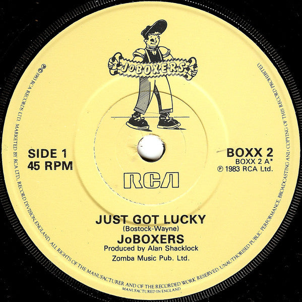 JoBoxers : Just Got Lucky (7",45 RPM,Single)