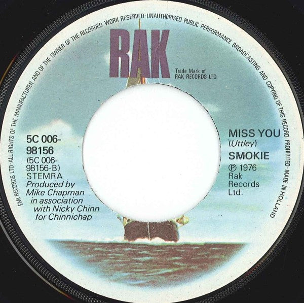 Smokie : I'll Meet You At Midnight (7",45 RPM,Single)