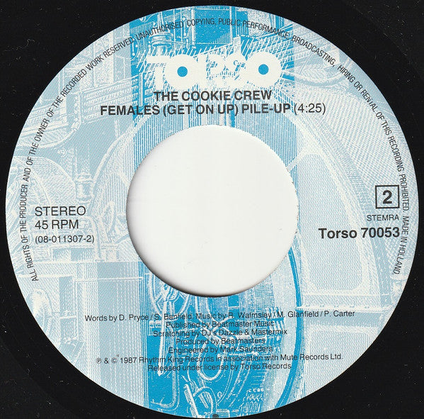Cookie Crew, The : Females (7",45 RPM,Single,Stereo)
