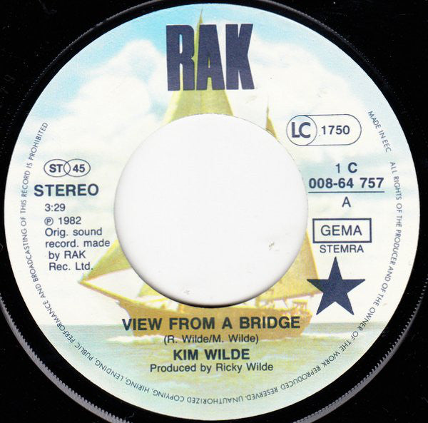 Kim Wilde : View From A Bridge (7",45 RPM,Single,Stereo)