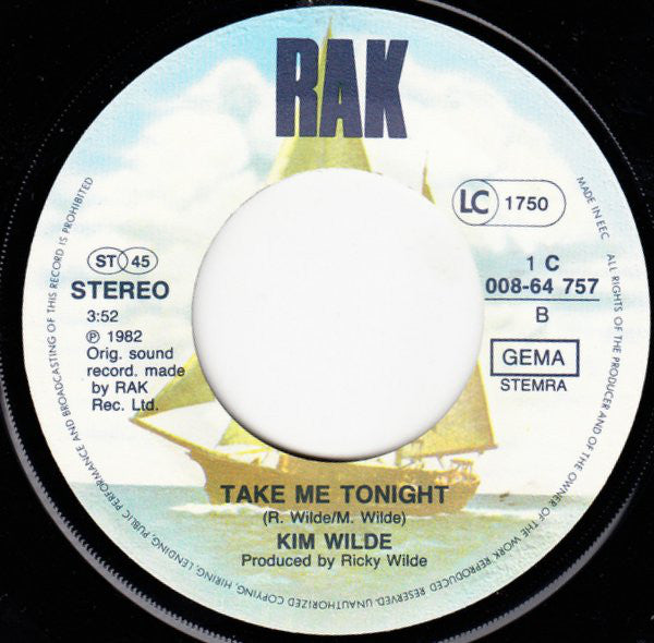 Kim Wilde : View From A Bridge (7",45 RPM,Single,Stereo)