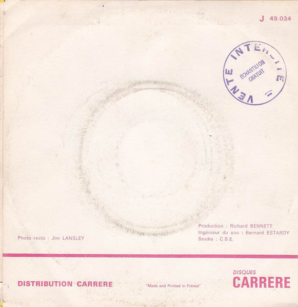 Paul Dali : Je T'aime (7",45 RPM,Single)