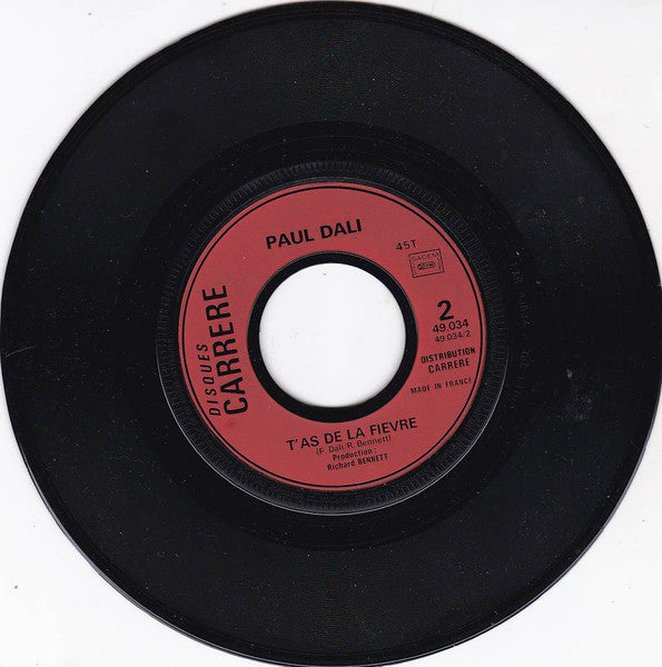 Paul Dali : Je T'aime (7",45 RPM,Single)