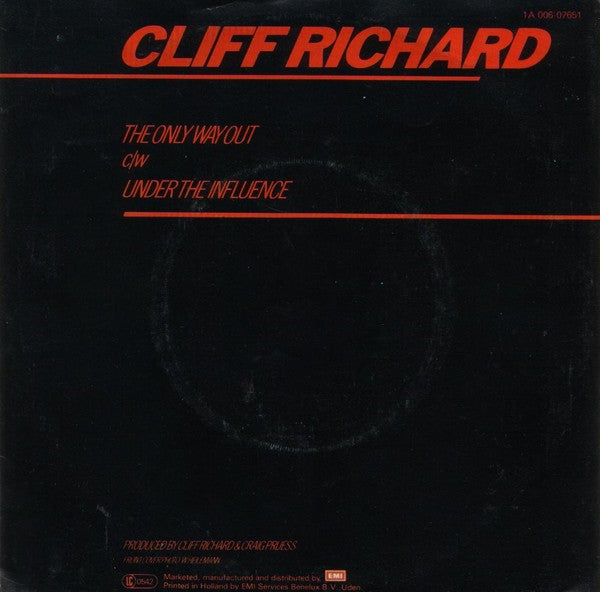Cliff Richard : The Only Way Out (7",45 RPM,Single,Stereo)