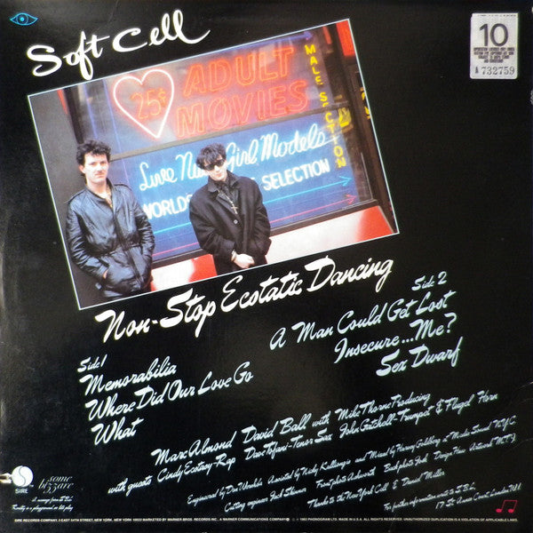 Soft Cell : Non-Stop Ecstatic Dancing (LP,Album)