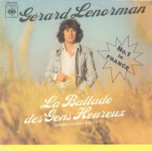 Gérard Lenorman : La Ballade Des Gens Heureux (7",45 RPM,Single)