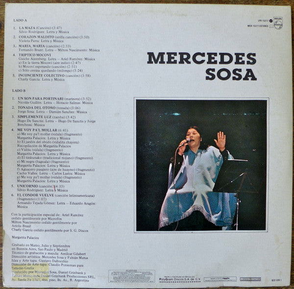 Mercedes Sosa : Mercedes Sosa (LP,Album)