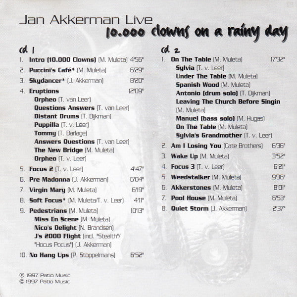 Jan Akkerman : 10.000 Clowns On A Rainy Day (Album)