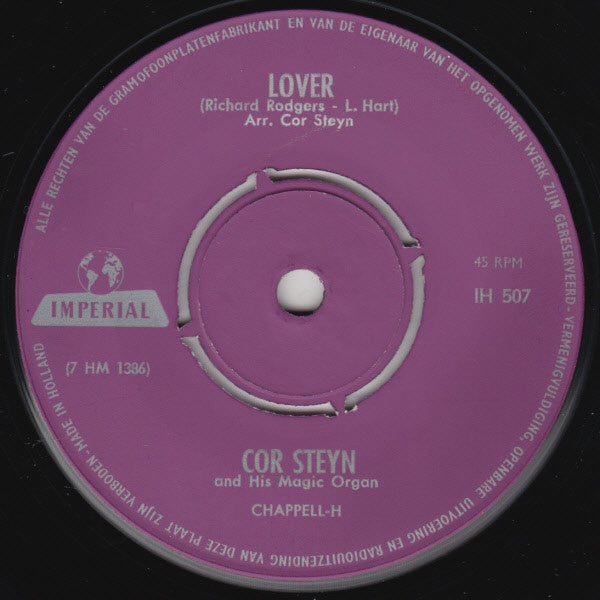 Cor Steyn : Lover (7",Single)