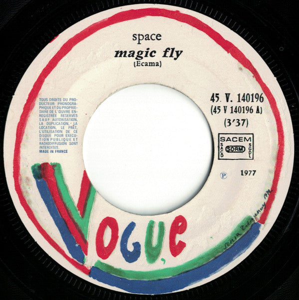 Space : Magic Fly (Original Version) (7",45 RPM,Single)