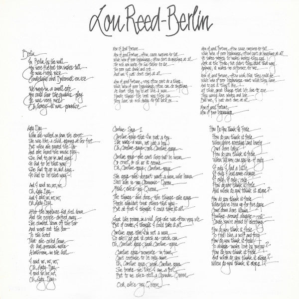 Lou Reed : Berlin (LP,Album)