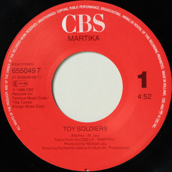 Martika : Toy Soldiers (7",45 RPM,Single)