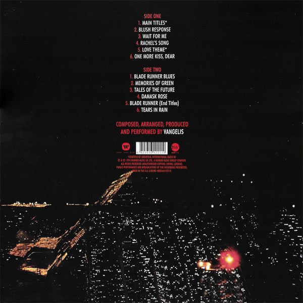 Vangelis : Blade Runner (LP,Album,Reissue)