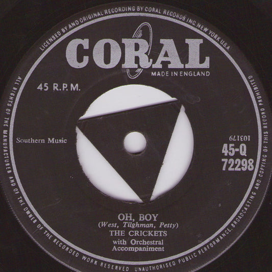 Crickets (2), The : Oh, Boy (7",45 RPM,Single)