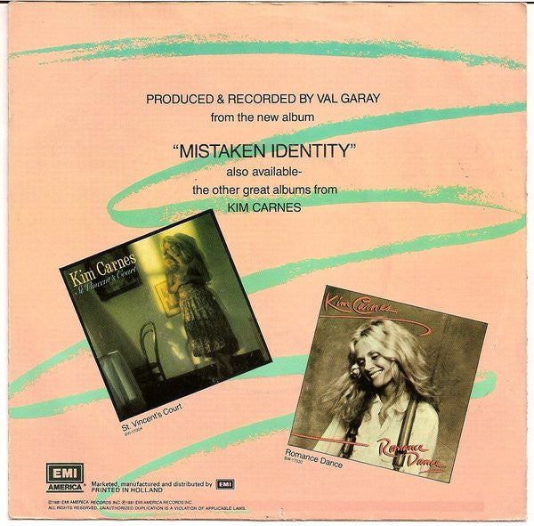 Kim Carnes : Bette Davis Eyes (7",45 RPM,Single,Stereo)