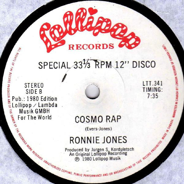 Ronnie Jones & Disco Circus : Let's Do It Again / Cosmo Rap (12",33 ⅓ RPM)