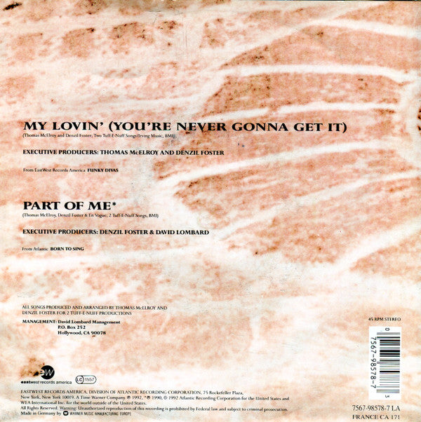 En Vogue : My Lovin' (You're Never Gonna Get It) (7")