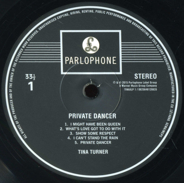 Tina Turner : Private Dancer (LP,Album,Reissue,Remastered,Stereo)