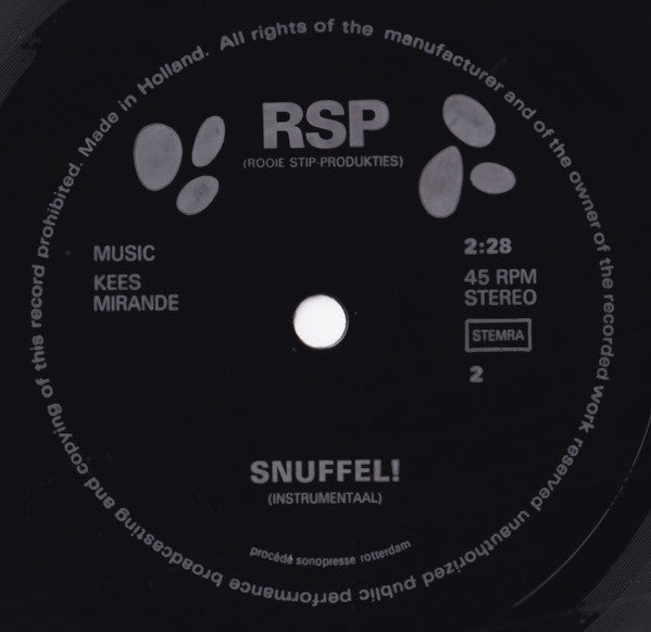 De Snuffelaars : Hee... Snuffel! (7",45 RPM,Single)
