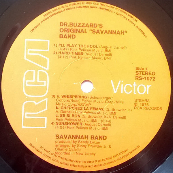 Dr. Buzzard's Original Savannah Band : Dr. Buzzard's Original Savannah Band (LP,Album)
