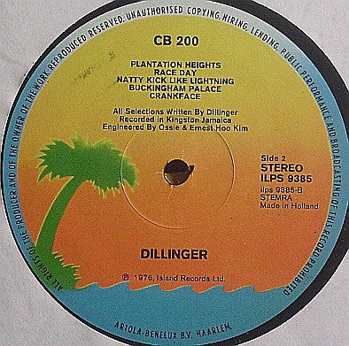 Dillinger : CB 200 (LP,Album,Stereo)