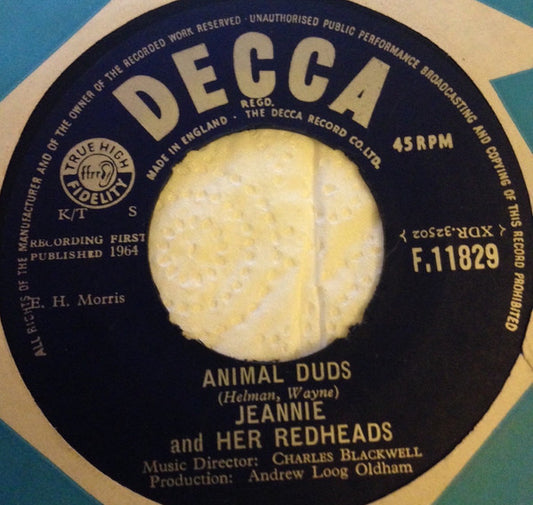 Jeannie And Her Redheads : Animal Duds (7",45 RPM,Single)