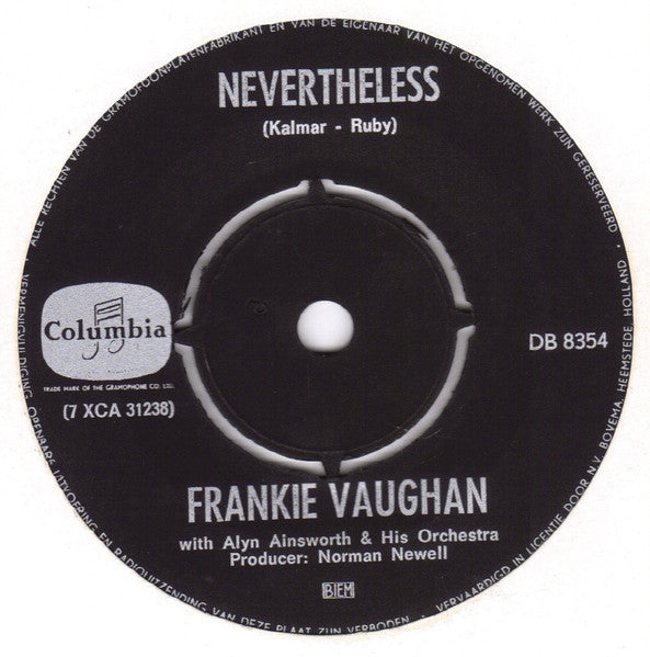 Frankie Vaughan : Nevertheless  (7",45 RPM,Single)