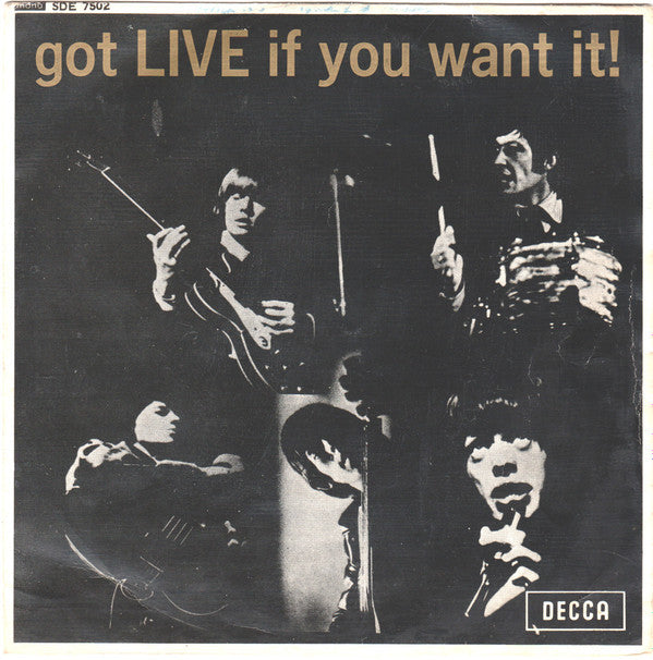 Rolling Stones, The : Got Live If You Want It! (7",EP,Mono,45 RPM)