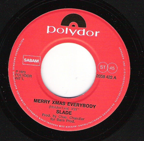 Slade : Merry Xmas Everybody (7",45 RPM,Single,Stereo)