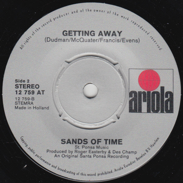 Sands Of Time (2), The : Down By The River / Getting Away (7",45 RPM,Single)