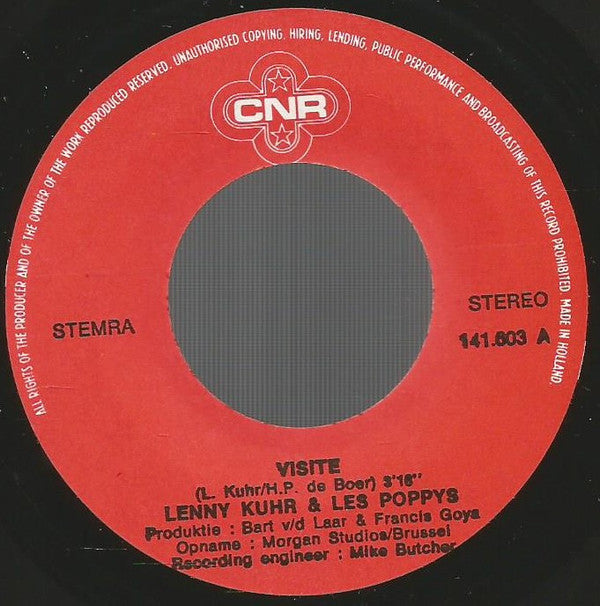 Lenny Kuhr & Poppys : Visite (7",45 RPM,Single)