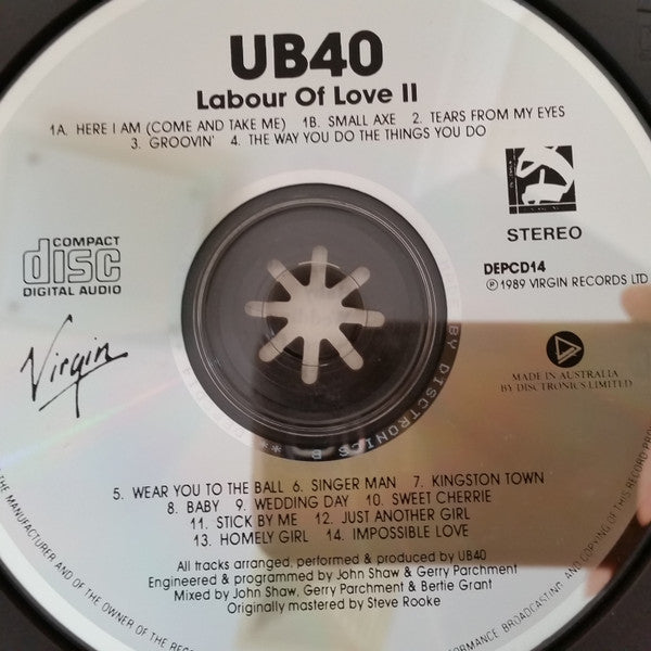 UB40 : Labour Of Love II (Album)