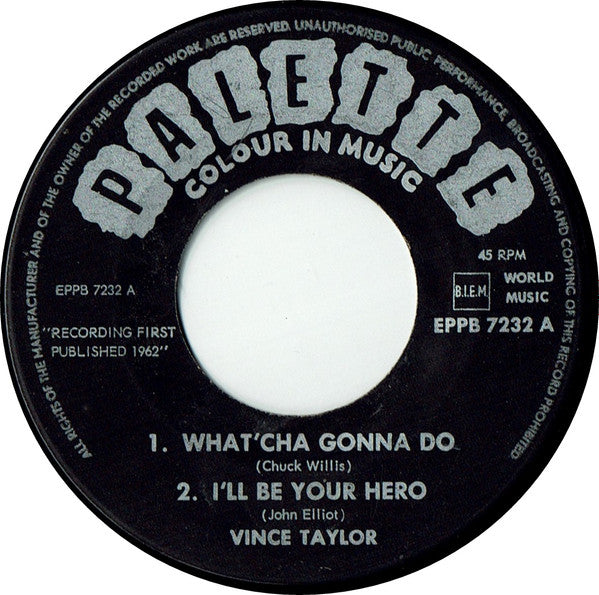 Vince Taylor : Taylor's Twist (7",45 RPM,EP)
