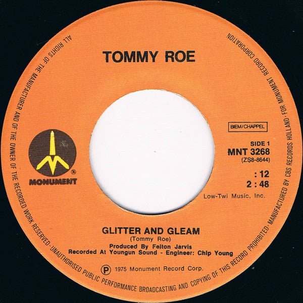 Tommy Roe : Glitter And Gleam (7",Single)