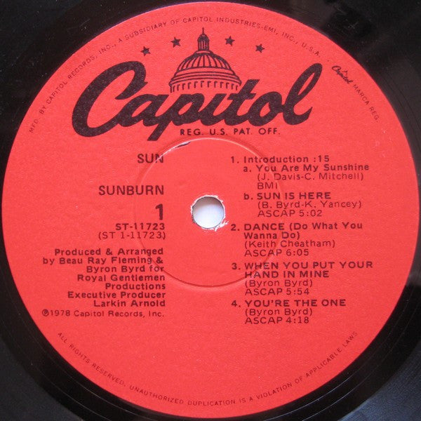 Sun (7) : Sunburn (LP,Album)
