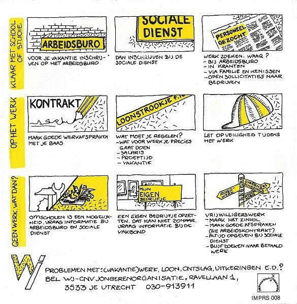 Uit Nood : Als Je Van School Komt / Laat De Moed Niet Zakken (7",45 RPM,Single,Stereo)