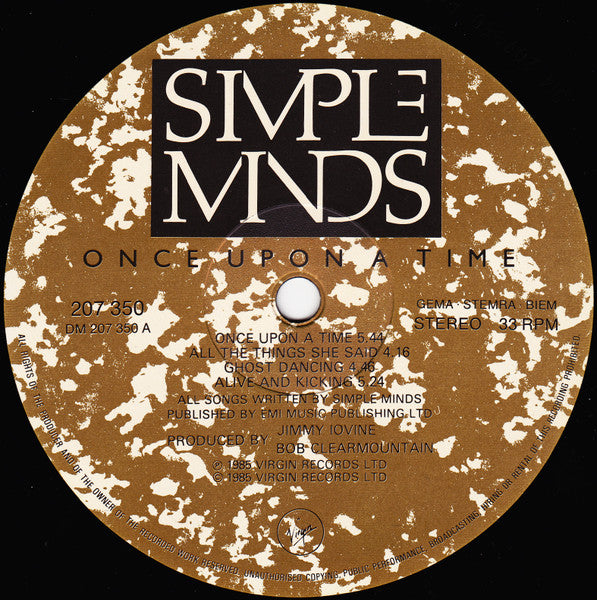Simple Minds : Once Upon A Time (LP,Album,Stereo)