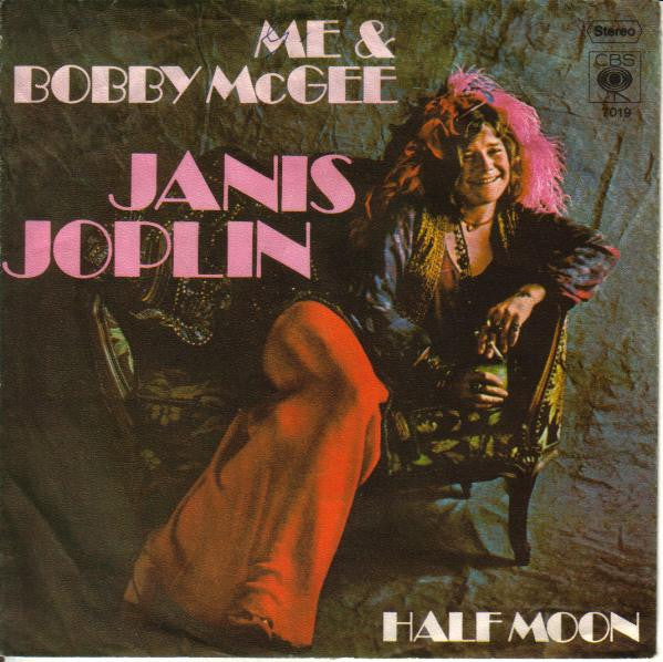 Janis Joplin : Me And Bobby McGee / Half Moon (7",45 RPM,Single,Stereo)