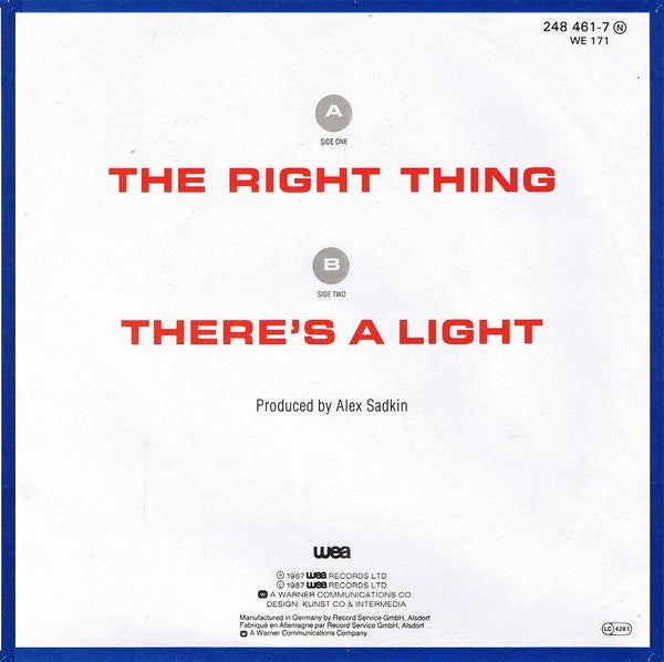 Simply Red : The Right Thing (7",45 RPM,Single)
