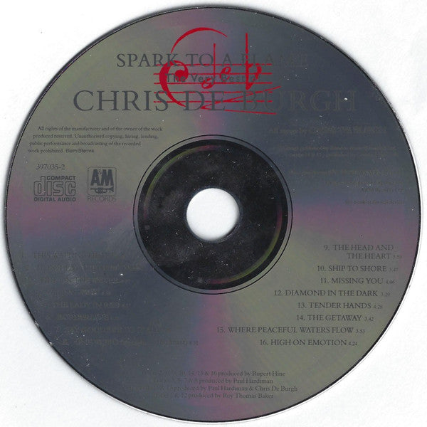 Chris De Burgh : Spark To A Flame (The Very Best Of Chris De Burgh) (Compilation)