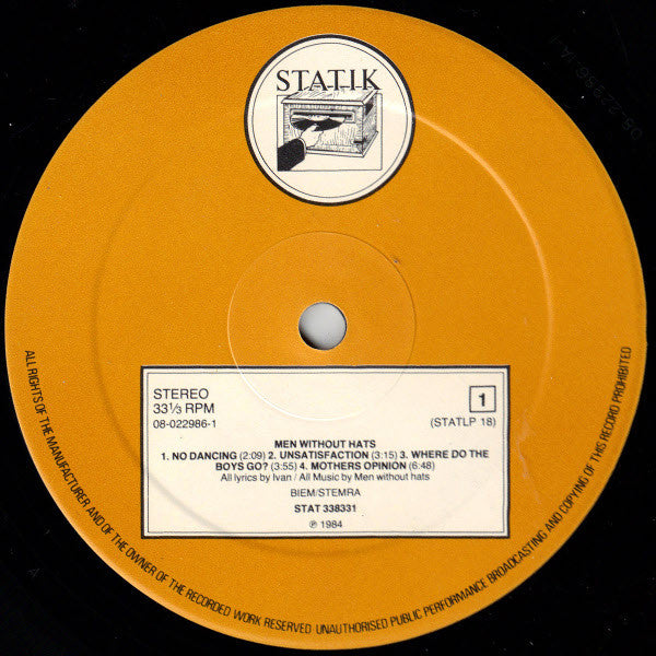 Men Without Hats : Folk Of The 80's (Part III) (LP,Album)